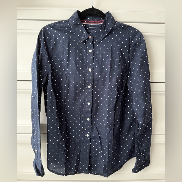 Tommy Hilfiger polka dot dress shirt - Picture 1 of 5